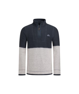 86% organisch katoen, 14% gerecycled polyester. Stof: Macaroni. Ontwerp: Colour Block, Contrastdetail, Logo. Badge, Elleboogstukken, Opknoping Lus. Halslijn: Collared. Mouwtype: Met lange mouwen. Sluiting: Pull Over, Kwart Rits. Duurzaamheid: Milieuvriendelijk. S: 37 in. M: 40 in. L: 43 in. XL: 46 in. XXL: 49 in. 3XL: 52 in. 4XL: 55 in. 5XL: 58 in.