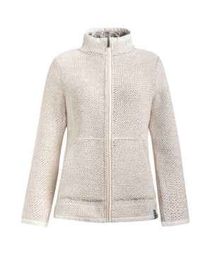 86% Organic Cotton, 14% Recycled Polyester. Fabric: Knitted. Design: Plain. Sleeve-Type: Long-Sleeved. Cuff: Printed. Neckline: Standing Collar. Pockets: 2 Side Pockets. Fastening: Full Zip. Hem: Split. Sustainability: Made from Recycled Materials. 8 UK: 33 in. 10 UK: 35 in. 12 UK: 37 in. 14 UK: 39 in. 20 UK: 45.5 in. 22 UK: 47.5 in. 18 UK: 44 in. 16 UK: 41 in.