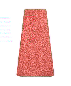 53% Katoen, 47% Modal. Stof: Fijn gebreid, Jersey, Stretch. Ontwerp: All-over Print, Bloemen, Zeefdruk. Godet Paneel. Waistline: Elastiek. Lengte: Midi.