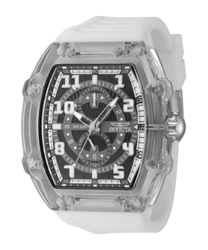 De Invicta 48447 heeft een Plastic horlogekast van 48 millimeter met een zwarte wijzerplaat.
Dit model wordt aangedreven door een accuraat Quartz uurwerk.
3 bar waterdicht.
Dit model is onderdeel van de Invicta Racing collectie.

Inclusief 2 jaar garantie.