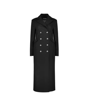 Description\nA beautifully-cut coat will elevate any outfit. Inge is one of our most sophisticated styles, with military-inspired epaulettes and naval-style buttons. Devastatingly elegant, it is made from a recycled wool blend and cut for a longer length to keep you wrapped up in style. Enjoy year after year!\nOur recycled wool blends may have small imperfections as a result of the recycling process, this means every piece is a little bit unique.\n\nCrafted in a recycled wool blend\nFully lined\nFlap pockets accessed from the sides\nLong length\nTailored fit\n\n\nSustainable Attributes:\n Made in Europe  Low impact  Low Water Use  Mulesing free    Recycled Fibres  Ethically made   Low Carbon \n\nDetails\nModel is 5'10 (177cm) and is wearing a UK 1055% Recycled Wool, 30% Recycled Polyester, 10% Recycled Acrylic, 5% OFDry Clean OnlyProduct code: OT40079-PNG Back shoulder at neck to hem - 120cm (47 1/4) Sleeve length - 61cm (24)