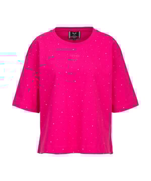 Oversized T-shirt met wijde mouwen en ton sur ton logo. De hoogwaardige katoenen stof zorgt voor maximaal comfort en is ideaal voor moderne streetwear looks.