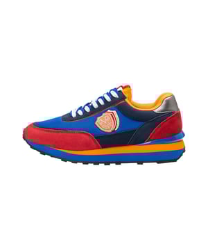 19v69 ITALIA herensneaker SATORIO maakt indruk met zijn opvallende kleurenmix en sportieve retro-design. Hoogwaardige materialen en een stevige constructie zorgen voor comfort en stijl - ideaal voor casual streetwear-looks.