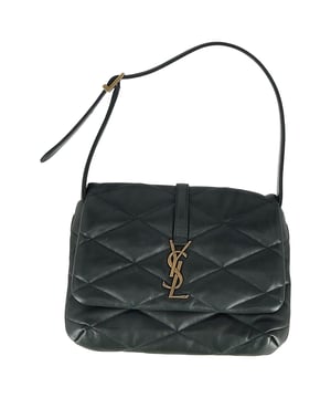 VINTAGE, RRP AS NEW
The Saint Laurent Le 57 Flap YSL Shoulder Bag in green quilted leather is where iconic design meets modern elegance. Crafted from supple, luxuriously textured leather, its deep green hue offers a rich alternative to classic neutrals — bold, yet endlessly versatile. Finished with the signature gold-tone YSL monogram and structured flap closure, it’s the perfect companion for both day and evening. Whether worn over the shoulder or styled crossbody, this piece delivers timeless sophistication with a fresh, fashion-forward twist.
Saint Laurent Le 57 Flap YSL Shoulder Bag in Green Quilted Leather
Condition: Very good
Signs of wear: No retail tag, Minor sign of wear or markings., 
Packaging: Dust bag
Color: Green 
Material: Leather | leather
Size: One Size | One Size
Measurements: Width: 50; Height: 190; Length: 240; Handle drop: 140; Strap length: 580
SKU: 491670 / NAPPUGBBA467660W / NAPPUGBBA467660W