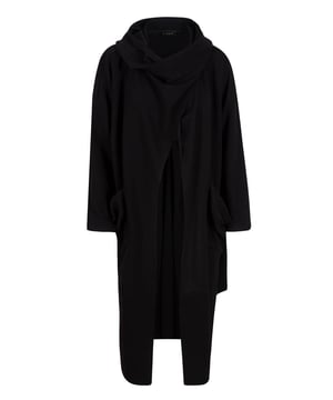 Schlanke Jacke in Midi-Länge mit Halskragen, flexibler und lässiger Struktur, Taschendetail und Gürtelzubehör.

Material: Hergestellt aus Stoff mit 95 % Polyester und 5 % Latex.