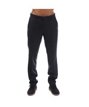 Hugo Simmons Herenbroek. Deze pantalon van HUGO Hugo Boss heeft een zachte wollen afwerking en geeft je professionele look een next-level stijl en comfort.- Permanente vouw.- Volledig gevoerd.- Twee schuine steekzakken.- Twee paspelzakken.- Gulp met rits en knoop-en-haaksluiting.- Riemlussen. Platte voorkant.- Afgewerkte zoom.- Normale pasvorm. Materiaal: 100% wol. Ref: 50461827405.