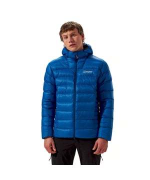 Men's Berghaus Summit-Nomad Down Insulated Jacket. Berghaus’s Reflect Technology adds additional warmth with virtually no weight increase.- Internal zip chest pocket and two zip hand pockets to keep things secure.- Elasticated cuffs for comfort.Hem cord adjuster to get the right fit.tional warmth with virtually no weight increase.- Hydrodown® - Water-repellent. Warm. Revolutionary. It’s down like no other, by Berghaus. Material: 100% Polyamide. Ref: 4A001970KV3.