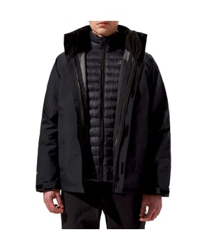 Men's Berghaus Hillwalker 2.0 Gemini Waterproof 3-in-1 Jacket. Two layers, three ways to wear them.- Synthetic down for excellent warmth in wet conditions.- GORE-TEX 2L keeps water out.- Two hand pockets keep fingers toasty, and an internal zippered chest pocket keeps your stuff safe.- Two-point hood adjustment delivers a snug fit for your head. And battles rain from every direction.- Hem cord adjustment and Velcro cuff adjusters help you dial in the perfect fit. Material: 100% Polyamide. Ref: 4A001911BP6.