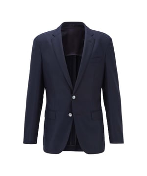 Men's Boss Hartlay Blazer Jacket. The Boss blazer jacket, part of the formal collection, is crafted for a sophisticated appearance. Featuring a notch lapel collar and a button closure, it exudes elegance. The jacket is designed in a slim fit, adorned with a classic plaid pattern and includes practical pockets.- Single breasted blazer.- Slim Fit.- Notch lapel.- Partly lined.- Welt pocket by the left chest.- Flap pockets at waist.- Buttoned cuffs. Material: 100% Wool. Ref: 50429384473.