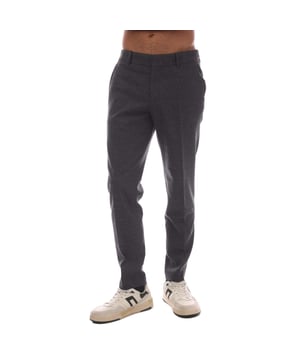 Mens BOSS P-Genius Trousers in grey.- Button and zip closure.- Side pockets.- Two jetted pockets on the rear.- Small BOSS woven label at the rear delivers discreet brand recognition and a sleek finish.- Slim fit.- Main material: 39% Wool  33% Polyester  14% Viscose  13% Polyamide  1% Elastane- Ref: 50503253-021