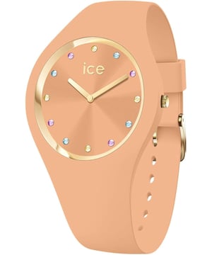 This Ice Watch Ice Cosmos - Apricot Analogue Watch for Women is the perfect timepiece to wear or to gift. It's Orange 37 mm Round case combined with the comfortable Orange Silicone watch band will ensure you enjoy this stunning timepiece without any compromise. Operated by a high quality Quartz movement and water resistant to 10 bars, your watch will keep ticking. This watch with a super soft silicone strap, will add a flash of vibrant style to all your outfits! High quality 19 cm length and 14 mm width Orange Silicone strap with a Buckle Case diameter: 37 mm,case thickness: 8 mm, case colour: Orange and dial colour: Orange