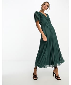 Dresses by ASOS DESIGN Most grammable Plain design V-neck Flutter sleeves Regular fitSold By: Asos