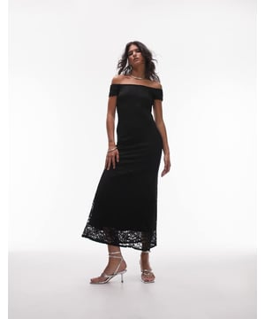 Dresses by Topshop Welcome to the next phase of Topshop Plain design Bardot neck Slim fitSold By: Asos