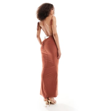 Dresses by Missyempire For your weekend mood board Square neck Tie straps Open back Ruched detail Bodycon fitSold By: Asos