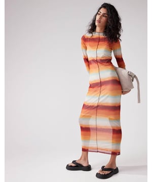 Dresses by Pieces Warm-weather 'drobe: loading High neck Long sleeves Seam details Slim fitSold By: Asos