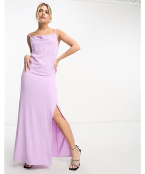 Dresses by Only Do get caught wearing it twice Cowl neck Cross-back straps Low back Slim fitSold By: Asos
