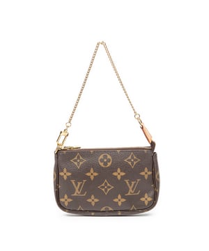 Louis Vuitton Zubehör Mini Pochette Accessoires  Beutel und Braun Beschichtete Leinwand und Goldenes Messing hardware. Das Produkt ist auf In Uitstekende Staat (A).
  Abmessungen: 15x10x2 cm 
  Zubehör inklusive: None
  
  BrandCo Paris hat seltene Artikel und die besten Konditionen zu unglaublichen Preisen vorgestellt. ¡Vale la pena tener paciencia! Kaufen Sie mit Vertrauen: Alle Artikel von BrandCo Paris sind von unserem Expertenteam ausgewählt und authentisch.
  Alle Artikel enthalten ein Echtheitszertifikat und wurden von BrandCo Paris übernommen.
  Tabelle zur Klassifizierung des Artikelzustands
  N (wie neu)
  AA (perfekter Zustand)
  A (ausgezeichneter Zustand)
  AB (sehr guter Zustand)
  B (gut/mittelmäßig)