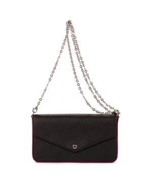 Louis Vuitton Tassen Felicie Pochette  Schoudertas in de Zwart Kalfsleer in de Zilver  hardware. Het product is in Als Nieuw (N).
  Afmetingen: 21x0x0 cm 
  Inclusief accessoires: Pink Card Pouch; Black Zip Pouch; Dustbag
      
  BrandCo Paris vindt zeldzame artikelen in de beste staat voor ongelooflijke prijzen. Het is de moeite waard om geduldig te zijn! Koop met vertrouwen: alle artikelen van BrandCo Paris worden zorgvuldig geselecteerd en geverifieerd door ons team van experts.

  Alle artikelen worden geleverd met een certificaat van echtheid en verpakt door BrandCo Paris.

  Classificatietabel voor de conditie van het artikel:

  N (als nieuw)
  AA (perfecte staat)
  A (uitstekende staat)
  AB (zeer goede staat)
  B (goede/redelijke staat)