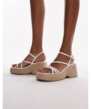 Shoes by Topshop This is Topshop Adjustable strap Buckle fastening Open toe Rope midsole Wedge heelSold By: Asos