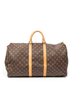 Louis Vuitton Tassen Keepall 55 Reistas in de Bruin Gecoat canvas in de Gouden Messing  hardware. Het product is in In Zeer Goede Staat (AB).
  Afmetingen: 55x28x25 cm 
  Inclusief accessoires: None
      
  BrandCo Paris vindt zeldzame artikelen in de beste staat voor ongelooflijke prijzen. Het is de moeite waard om geduldig te zijn! Koop met vertrouwen: alle artikelen van BrandCo Paris worden zorgvuldig geselecteerd en geverifieerd door ons team van experts.

  Alle artikelen worden geleverd met een certificaat van echtheid en verpakt door BrandCo Paris.

  Classificatietabel voor de conditie van het artikel:

  N (als nieuw)
  AA (perfecte staat)
  A (uitstekende staat)
  AB (zeer goede staat)
  B (goede/redelijke staat)