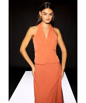 Runway 1.8.1.8 Organza Panelled Waistcoat