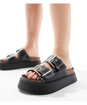 Shoes by ASOS DESIGN Give your feet some airtime Adjustable strap Open toe Platform soleSold By: Asos
