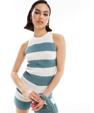Tops by ASOS DESIGN Part of a co-ord set Top sold separately Crew neck Sleeveless style Regular fitSold By: Asos