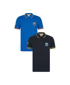 This Tokyo Laundry polo shirt features a cotton pique blend for comfort and breathability. With a stylish logo badge on the chest, tipping under the collar, and a unique sleeve print, it combines modern design and quality for a versatile, casual look. Perfect for everyday wear.