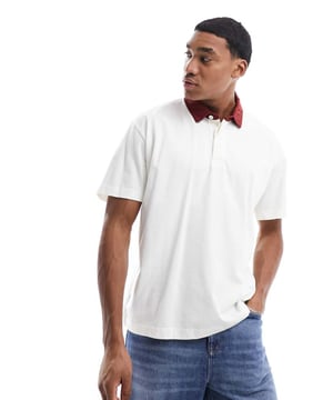 Polo Shirts by Abercrombie & Fitch Your new go-to Polo collar Partial button placket Short sleeves Oversized fitSold By: Asos
