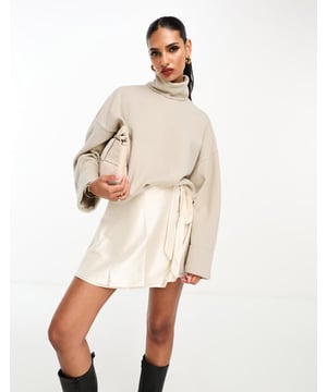 Jumpers & Cardigans by ASOS DESIGN Basket-worthy find Roll-neck Drop shoulders Fold-back cuffs Relaxed fitSold By: Asos