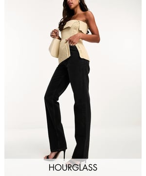 Jeans by ASOS DESIGN Serving straight-up style Slim from waist to mid thigh ? Straight leg? Mid rise Button fly Five pocketsSold By: Asos