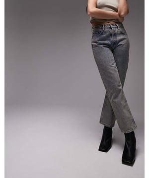 Jeans by Topshop Welcome to the next phase of Topshop Straight fit High rise Belt loops Five pocketsSold By: Asos