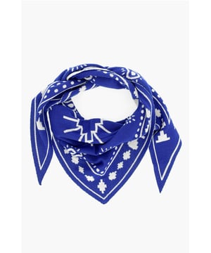 Gedrukt patroon, Logo, Lente-Zomer, Blauw, Gemaakt in Italië, Patterned World, ST VALENTIJN, 158x60cm