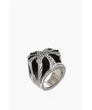 DÍA DE LA MUJER, BRILLANTE, Primavera-Verano, Estrás, Metal, Hecho en Italia, Latón, Plata, SAN VALENTÍN, Diámetro: 1,6 cm