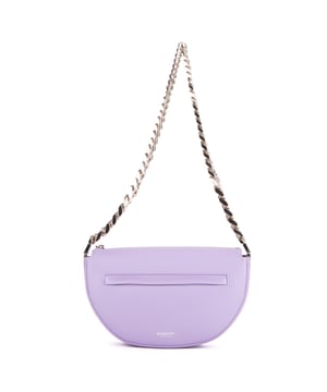 Burberry Bolsas Zip Olimpia  Bolso bandolera en Violeta Piel de becerro y Plata hardware. El producto está en Como Nuevo (N).
  Dimensiones: 23x14x4 cm 
  Accesorios incluidos: Dustbag
    
  BrandCo Paris encuentra artículos raros y en las mejores condiciones a precios increíbles. ¡Vale la pena tener paciencia! Compra con confianza: todos los artículos de BrandCo Paris son seleccionados y autenticados cuidadosamente por nuestro equipo de expertos.
  Todos los artículos vienen con un certificado de autenticidad y un embalaje entregado por BrandCo Paris.
  Tabla de clasificación de la condición del artículo
  N (como nuevo)
  AA (perfecto estado)
  A (excelente estado)
  AB (muy buen estado)
  B (bueno/regular)