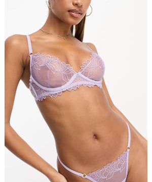 Lingerie & Nightwear by Bluebella Anything but basic Floral design Non-padded cups Underwire support Adjustable straps Hook-and-eye fastening Nipple covers not includedSold By: Asos