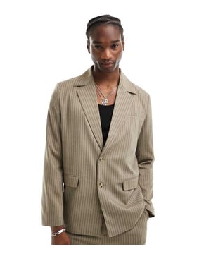 Suits by Reclaimed Vintage  Trousers sold separately Notch lapels Two-button fastening Pocket details Regular fitSold By: Asos
