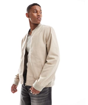 Jackets & Coats by ASOS DESIGN Throw on, go out Baseball collar Zip fastening Side pockets Regular fitSold By: Asos