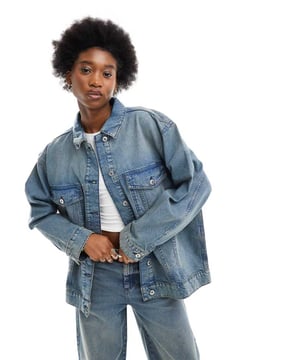 Coats & Jackets by ASOS WEEKEND COLLECTIVE Jacket upgrade: check Spread collar Button placket Functional pockets Oversized fitSold By: Asos
