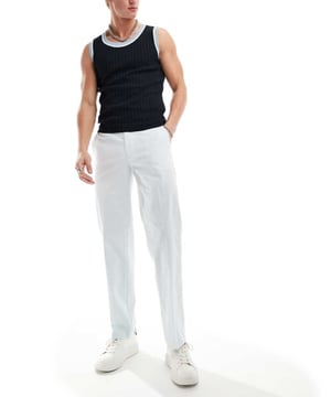Trousers & Chinos by ASOS DESIGN Fancy pants Regular rise Belt loops Side pockets Straight fitSold By: Asos