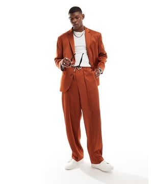 Trousers & Chinos by ASOS DESIGN Do the smart thing Regular rise Drawstring waistband Functional pockets Wide legSold By: Asos