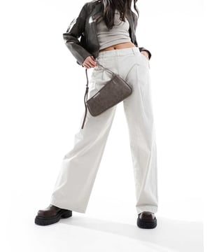Trousers & Leggings by ONLY Make your jeans jealous High rise Belt loops Functional pockets Wide legSold By: Asos