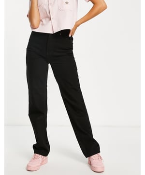 Jeans by Dickies For all your nice tops Belt loops Functional pockets Logo patch to reverse Relaxed fitSold By: Asos