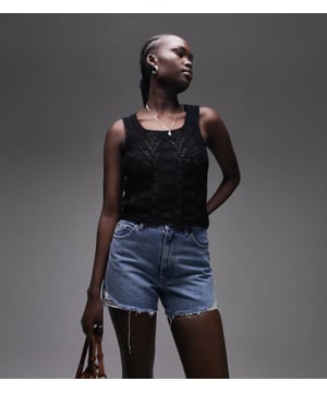 Shorts by Topshop Tall Welcome to the next phase of Topshop Mid rise Belt loops Five pockets Distressed hem Regular fitSold By: Asos