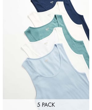 T-Shirts & Vests by ASOS DESIGN Talk about a wardrobe staple Pack of three Plain design Scoop neck Racer back Muscle fitSold By: Asos