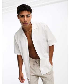 Shirts by Selected Homme Add-to-bag material Revere collar Button placket Short sleeves Regular fitSold By: Asos