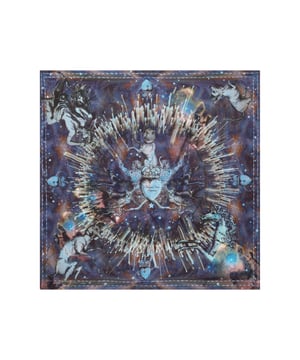Lightweight printed scarf from Bolongaro Trevor in soft fluid silk, with hand stitched edges. This scarf is designed to be worn in a variety of ways or equally as chic tied around your bag.
Scarf dimensions 100cm x 100cm.