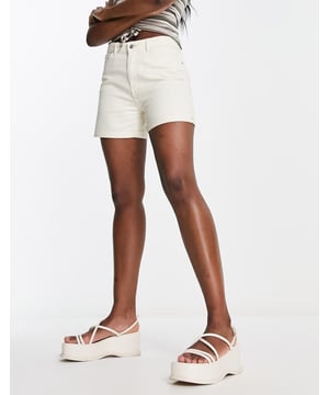 Shorts by Only Take the short cut High rise Belt loops Five pockets Regular fitSold By: Asos