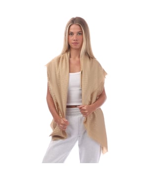 RESPONSIBLE - Jacquard scarf -  62% Modal 38% Wool - 120 x 120 cm