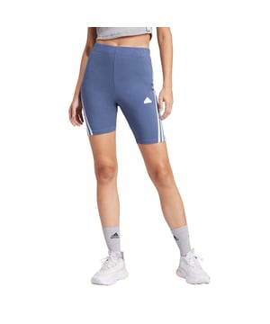 Womens adidas Future Icons 3-Stripes Bike Shorts in preloved ink.These shorts pair effortlessly with everything from a sports bra to an oversized tee  depending on your plans. These adidas bike shorts wrap iconic three stripes around premium fabric for a vision of style off the field. Slip into this stretchy pair and embrace the ease of going from workout to hangout without breaking stride.- Soft  stretchy shorts to take you through the day.- Tight fit- Stretch waist- 90% cotton  10% elastane single jersey- Wrapping applied 3-Stripes- Machine wash warm- Ref: IS3628